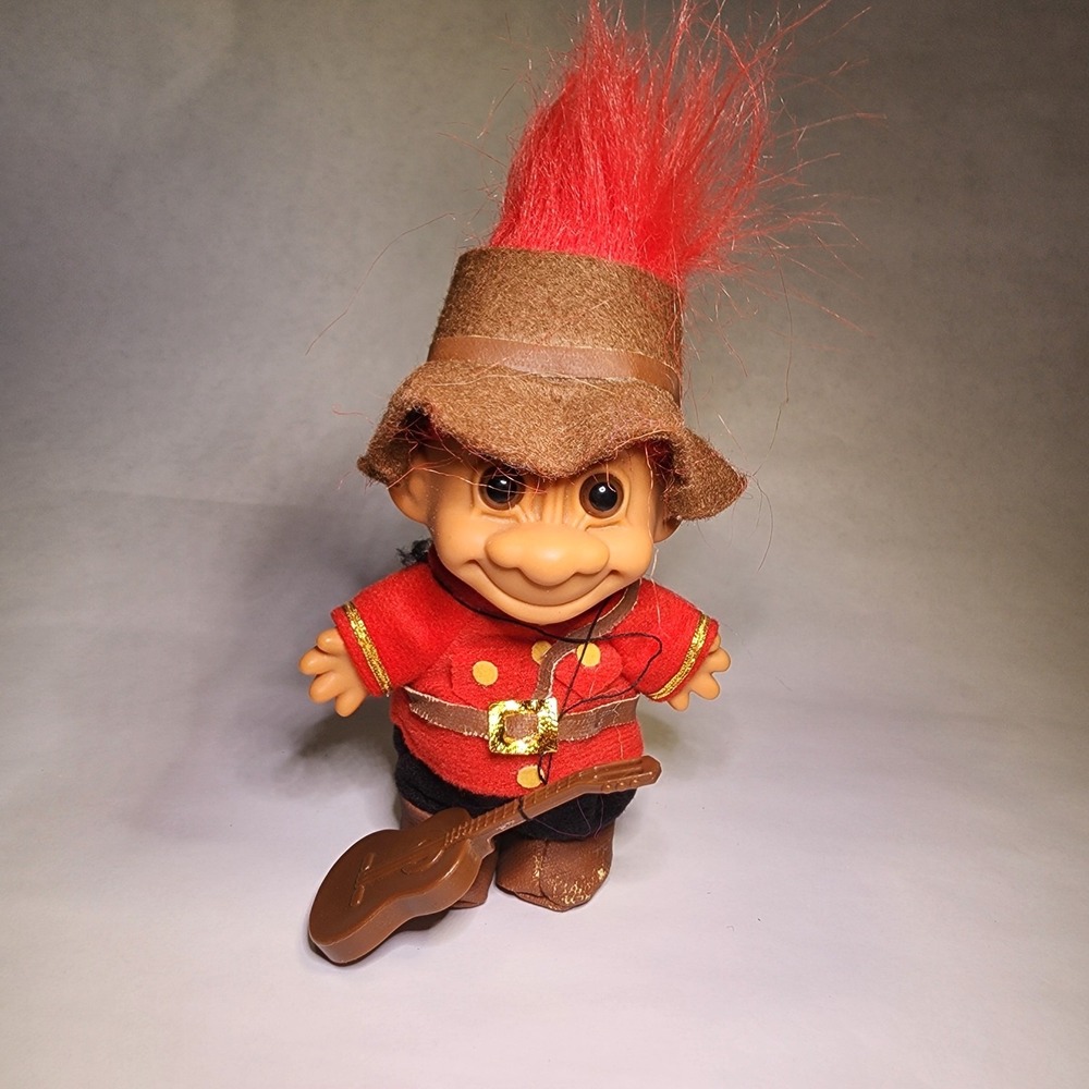 Troll Doll 5" Dam Russ Canadian‎ Mountie Red Hair